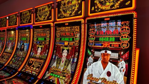 'Boom Zone' slot area on the casino floor